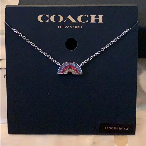 Coach Rainbow Silver Necklace. - Picture 5 of 6